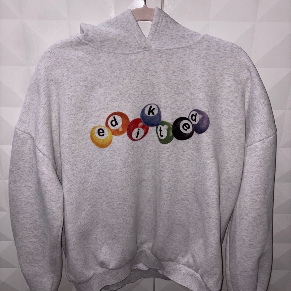 Gray Edikted Pool Ball Graphic Hoodie🎱💖💜